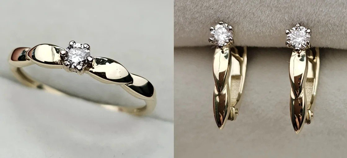 Комплект Deimantas 110142677 16,5р 0,11ct 0,22ct. купить,NaN