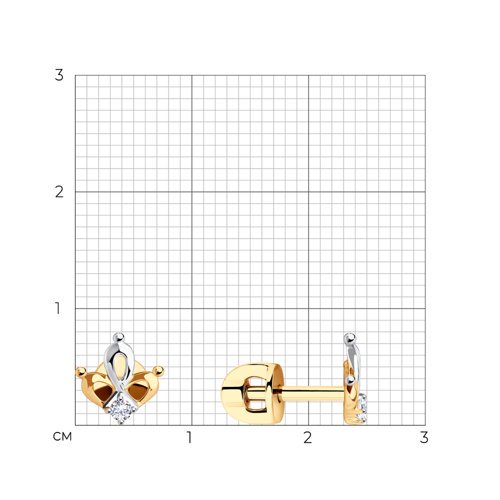 Серьги Diamant 51-122-01003-1 1,45гр. купить,NaN