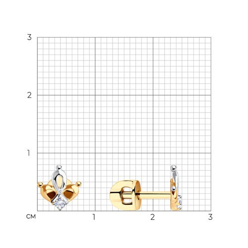Серьги Diamant 51-122-01003-1 1,45гр. купить,NaN