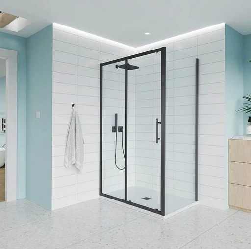 Душевой угол Veconi Evo 100 B E1-B-150-01-C9 + E-SP-B-80-01-C9 150х80х195см