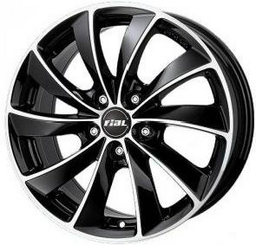 Комплект дисков Rial  Lugano 5x112 8x18 ET35 D66.5 diamond-black