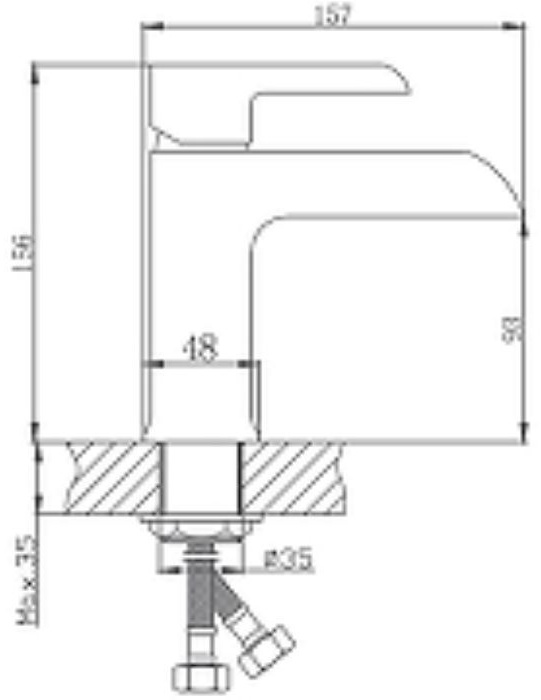 Смеситель для раковины Haiba HB10805-8 белый купить,52000