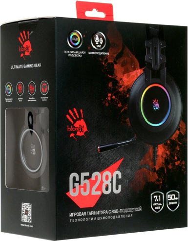 Наушники A4Tech Bloody G528C Black - ForteMarket Наушники A4Tech Bloody G528C Black купить,20720