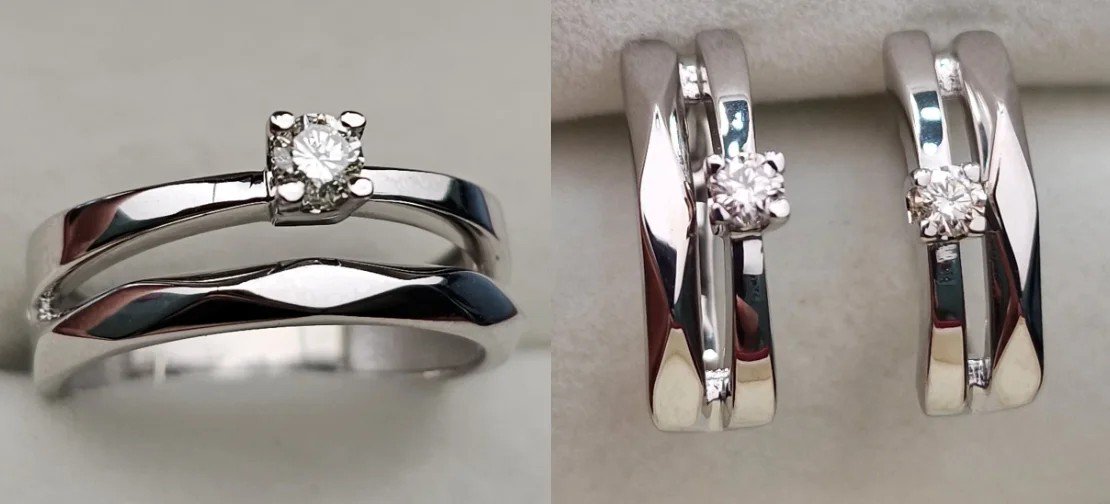Комплект Deimantas 110143390 17р 0,128ct 0,194ct. купить,NaN
