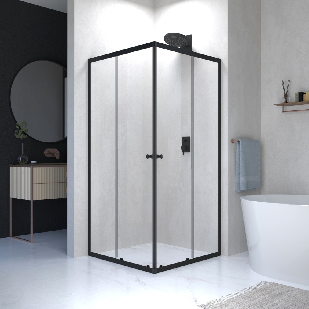Ограждение душевое Domani-Spa CH Shape 2 99 90х90х190см черный