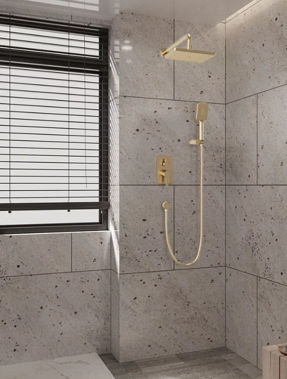 Душевая cистема Veconi Verona VE-510-G-C4 125×70×300см желтый