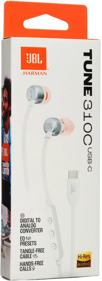 Наушники JBL Tune 310 USB-C White купить,NaN