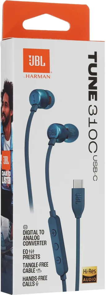 Наушники JBL Tune 310C JBLT310CBLU Blue купить,NaN