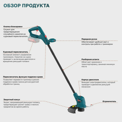 Триммер Alteco CT 21-25 Solo