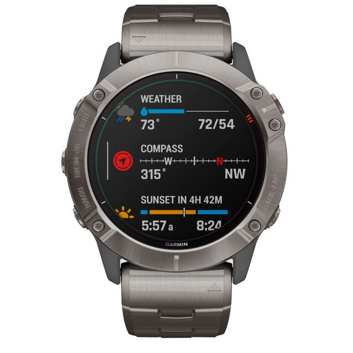 Смарт часы Garmin Fenix 6X Pro Solar 010-02157-24 Titanium