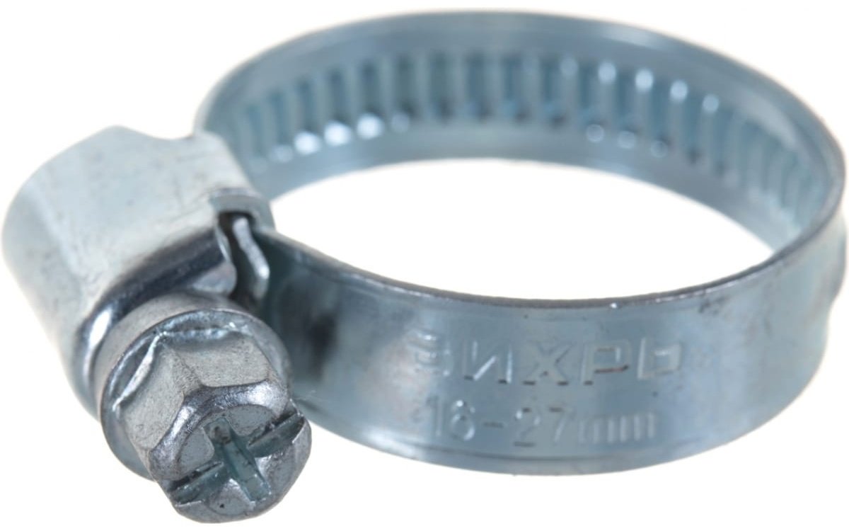 ВИХРЬ хомут червячный 73/9/1/22 от 16 до 27 мм 50 шт