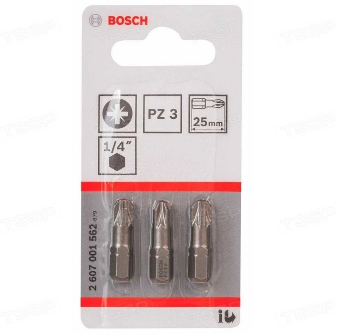 Bosch бита 2607001562 3 шт