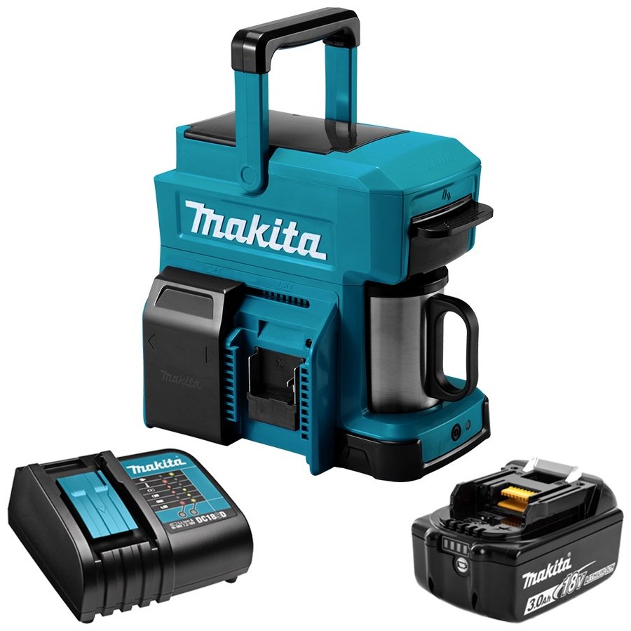 Кофемашина Makita DCM501Z черный, синий купить,NaN