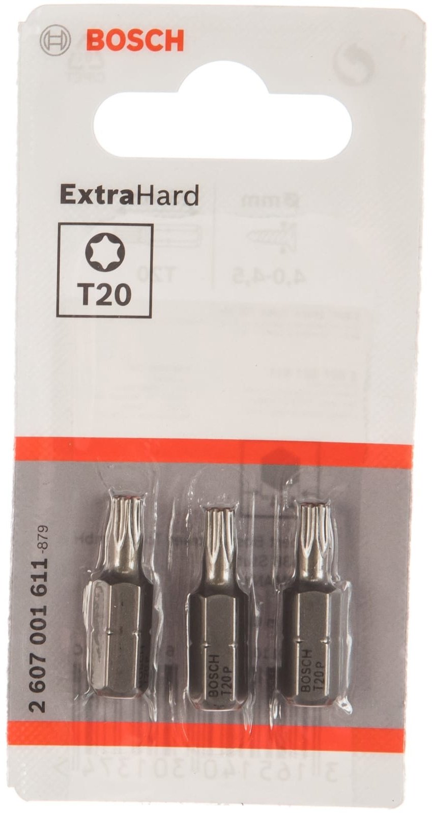 Bosch набор бит Extra Hart 2607001611 3 шт