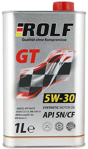 Моторное масло Rolf GT 5W30 SN/CF 1л купить,NaN