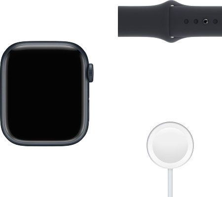 Смарт часы Apple Watch Series 7 45mm MKN53 Midnight Aluminum Case