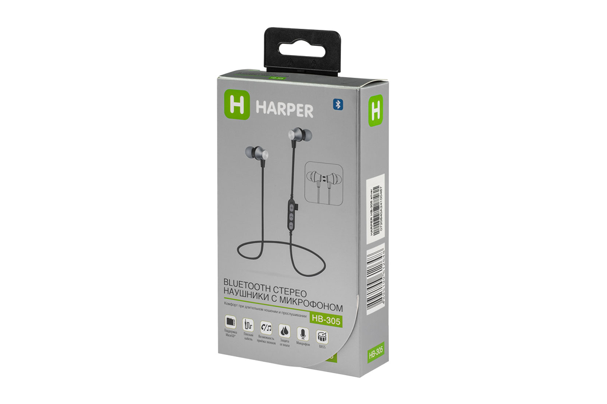 Наушники Harper HB-305 серебристые