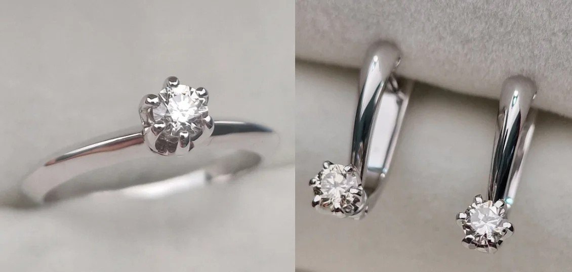Комплект Deimantas 110124819 17,5р 0,24ct 0,40ct. купить,NaN