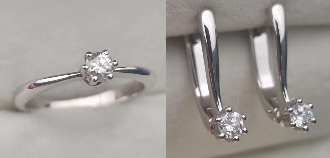 Комплект Deimantas 110124838 16р 0,17ct 0,32ct. купить,NaN
