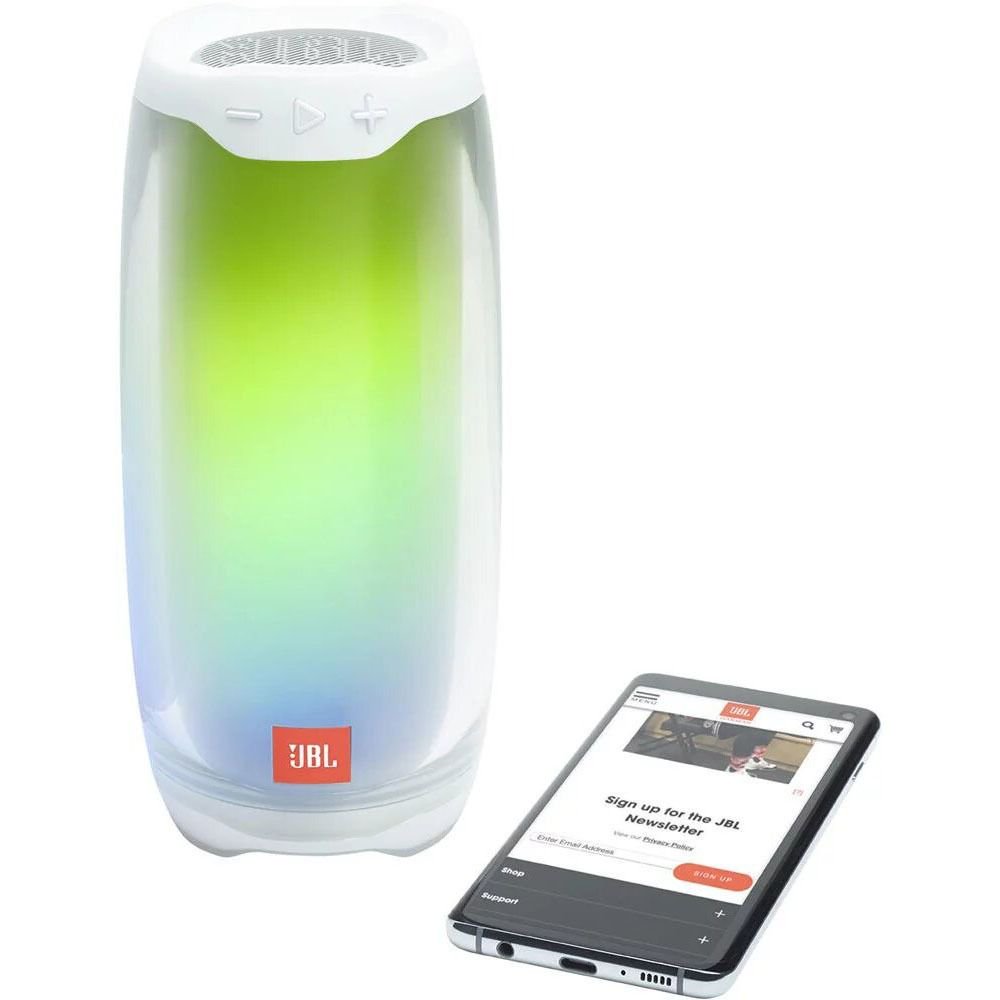 Портативная колонка JBL Pulse 4 белая купить,0