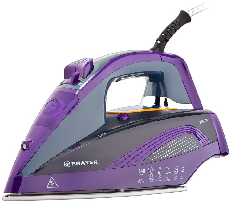 Утюг BRAYER BR4001 фиолетовый