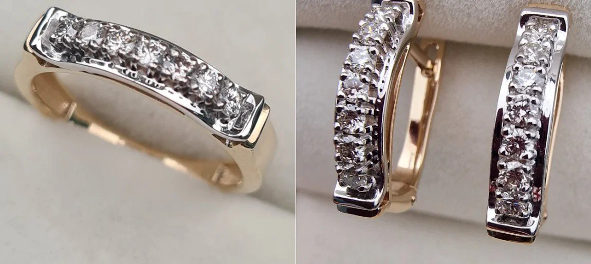 Комплект Deimantas 110124814 16,5р 0,24ct 0,454ct. купить,NaN