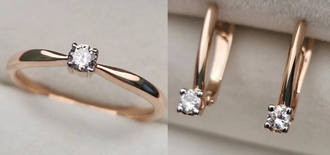 Комплект Deimantas 110124825 16,5р 0,105ct 0,22ct. купить,NaN