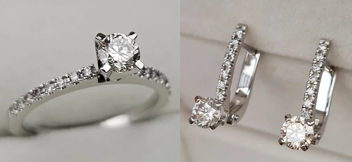 Комплект Deimantas 110124880 16р 0,46ct 0,91ct. купить,NaN