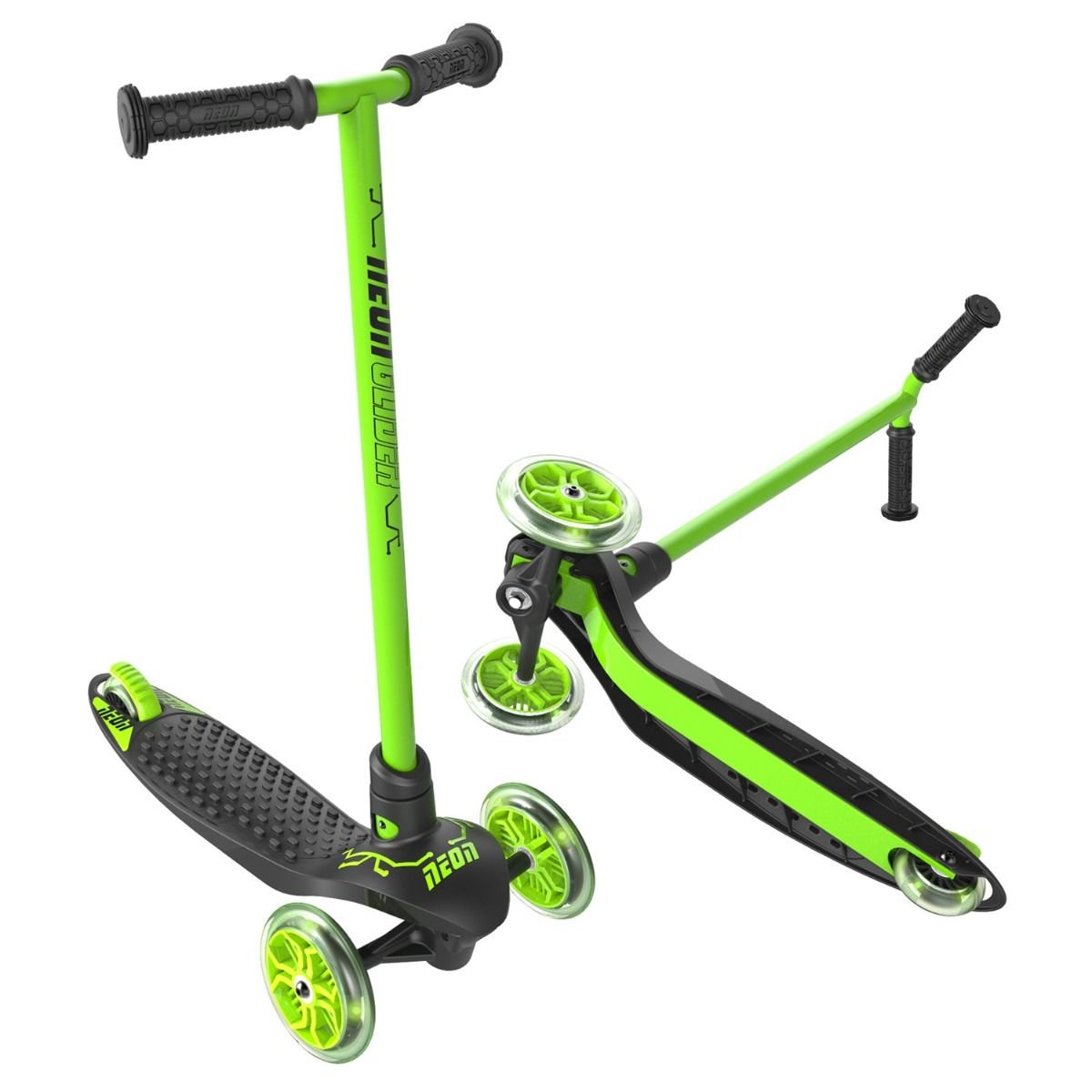 Самокат Neon Glider зеленый - ForteMarket Самокат Neon Glider зеленый купить,0