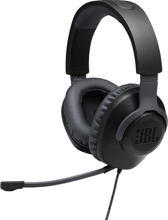 Наушники игровые проводные JBL Quantum 100 BLK черные купить,NaN