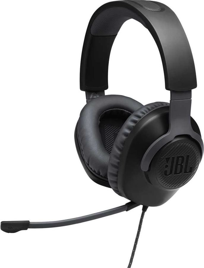 Наушники игровые проводные JBL Quantum 100 BLK черные купить,NaN