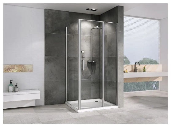 Угол душевой Abber Sonnenstrand AG04110S-S80 80х195см серый купить,438600