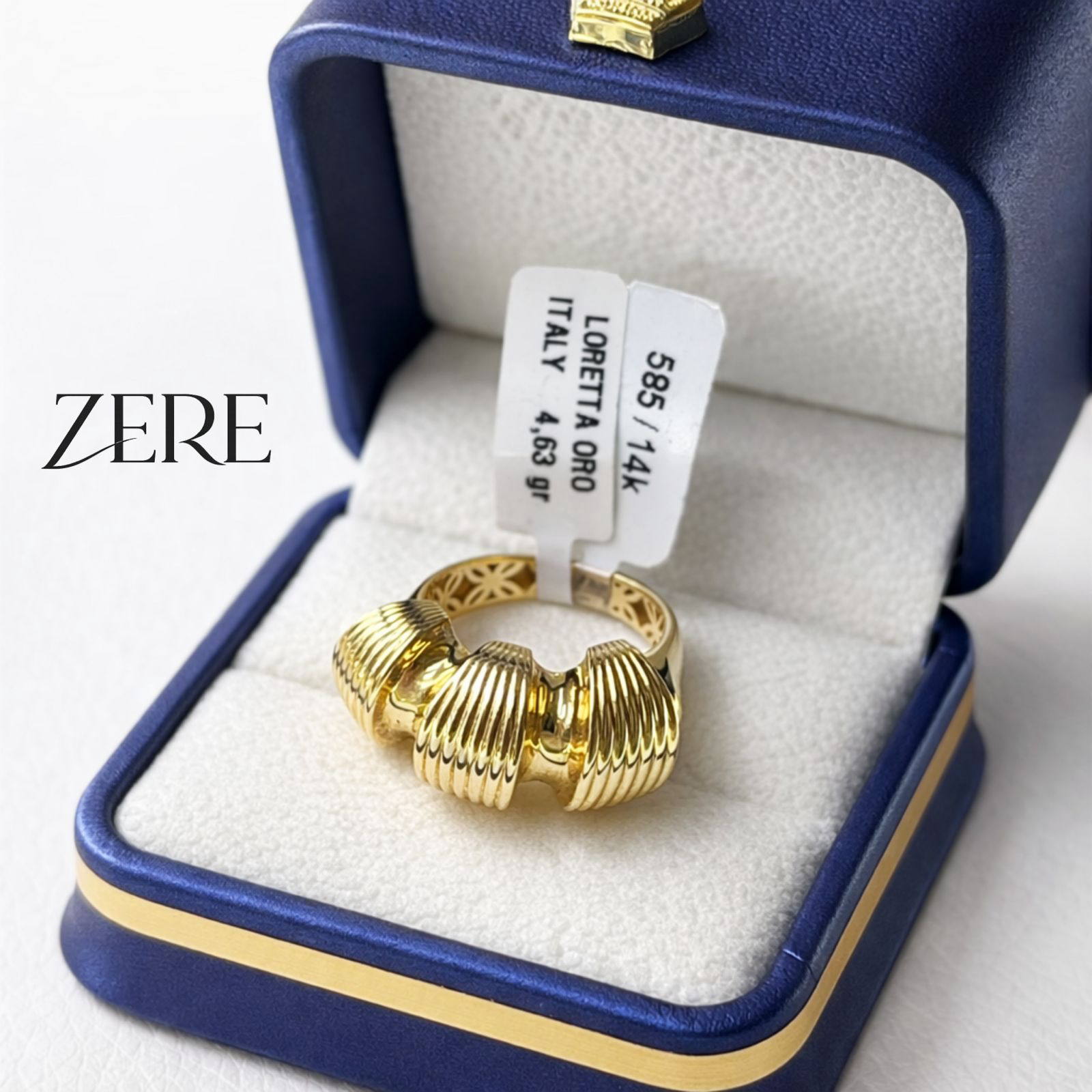 Кольцо Zere объемное 17р 4.63гр  купить,431050