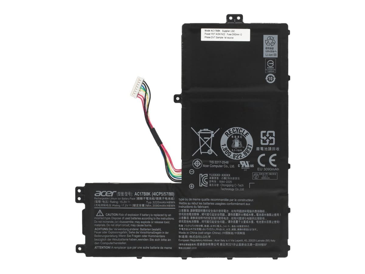 Аккумулятор для ноутбука Acer AC17B8K 15.2V 48Wh 3220mAh