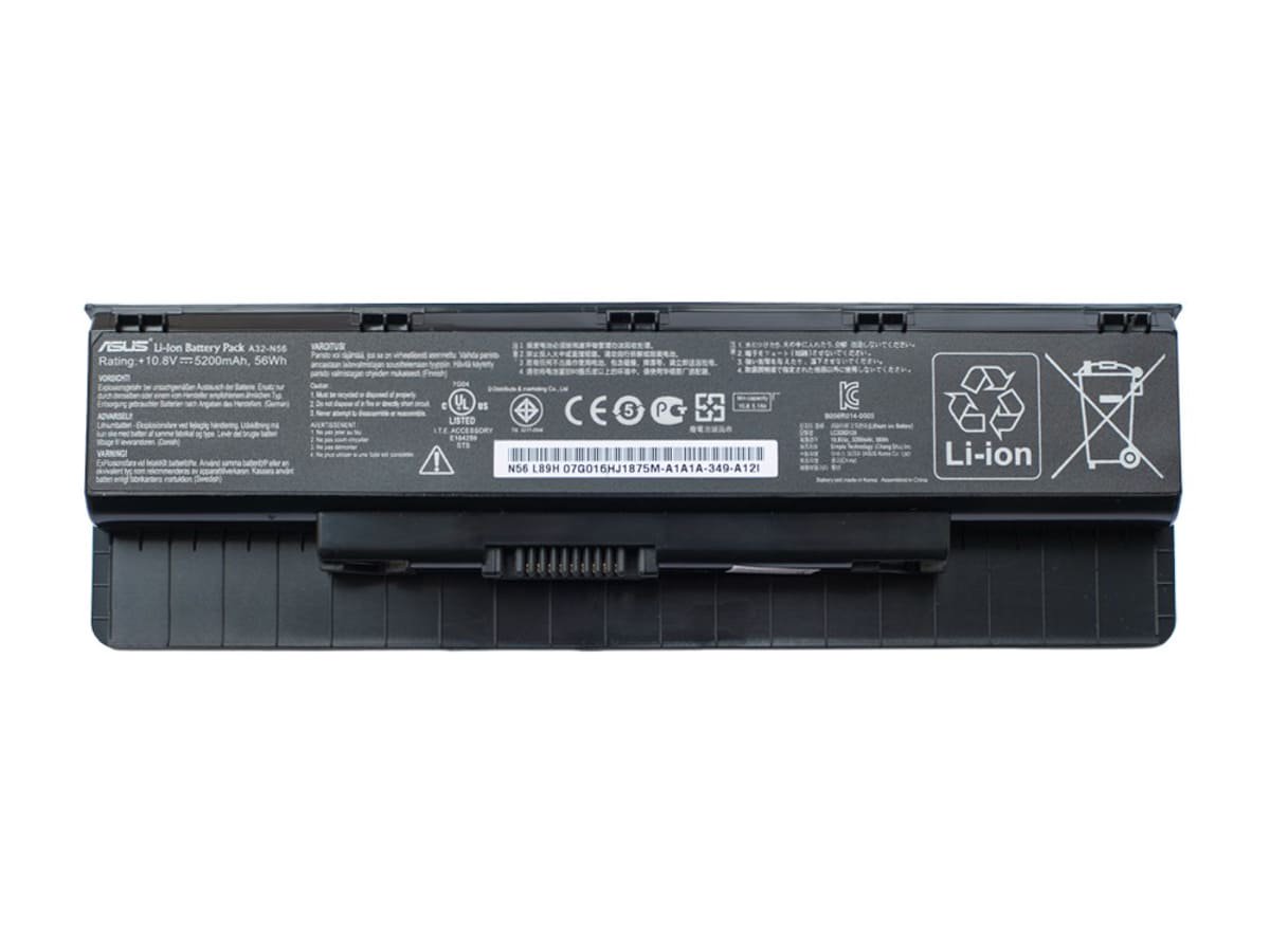 Аккумулятор для ноутбука Asus A32-N56 10.8V 56Wh 5200 mAh