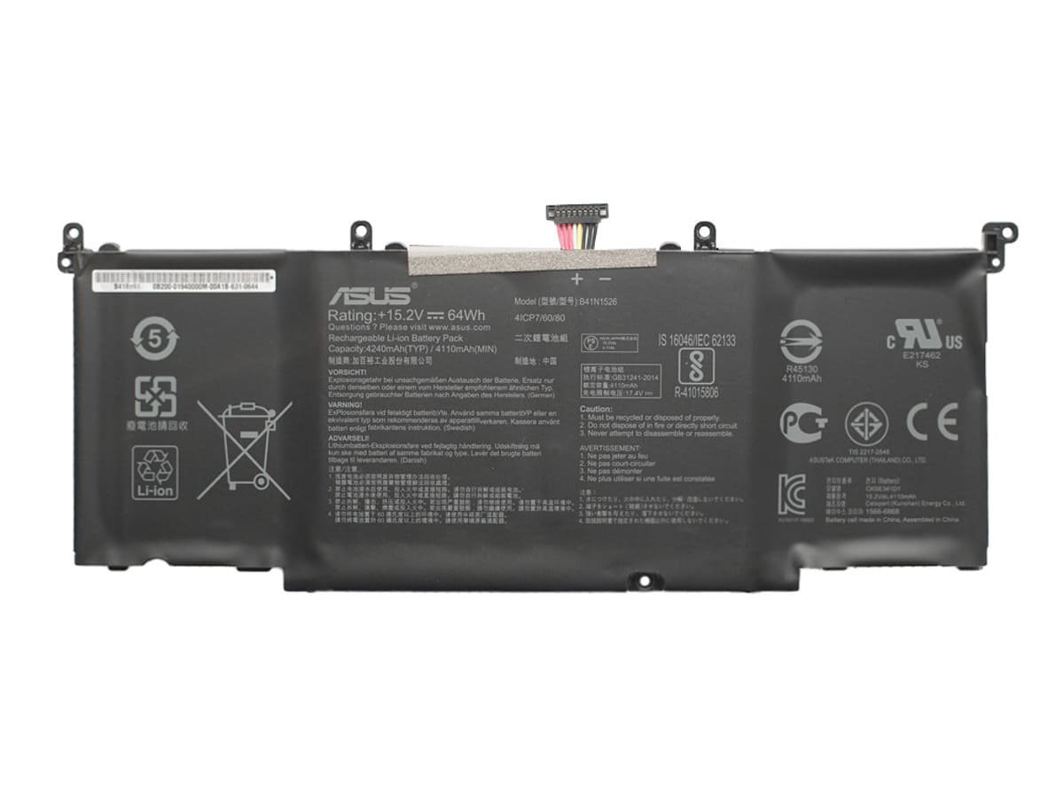Аккумулятор для ноутбука Asus B41N1526 15.2V 64Wh 4240 mAh