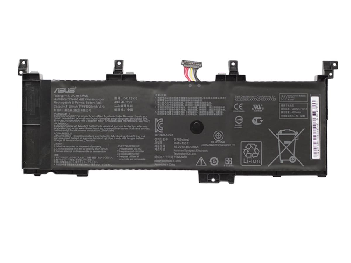 Аккумулятор для ноутбука Asus C41N1531 15.2V 62Wh 4120 mAh