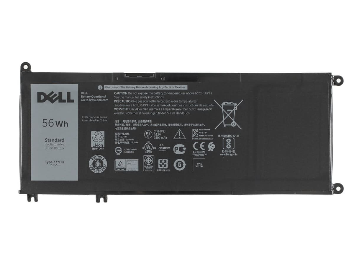 Аккумулятор для ноутбука Dell 33YDH 15.2V 56Wh 3500 mAh
