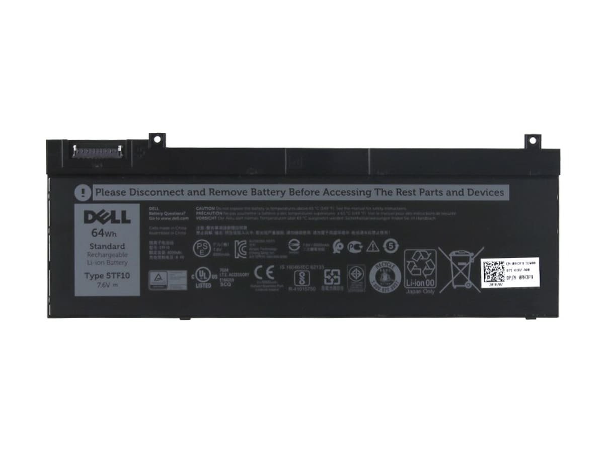 Аккумулятор 5TF10 для ноутбука Dell 7.6V 64Wh 8430 mAh