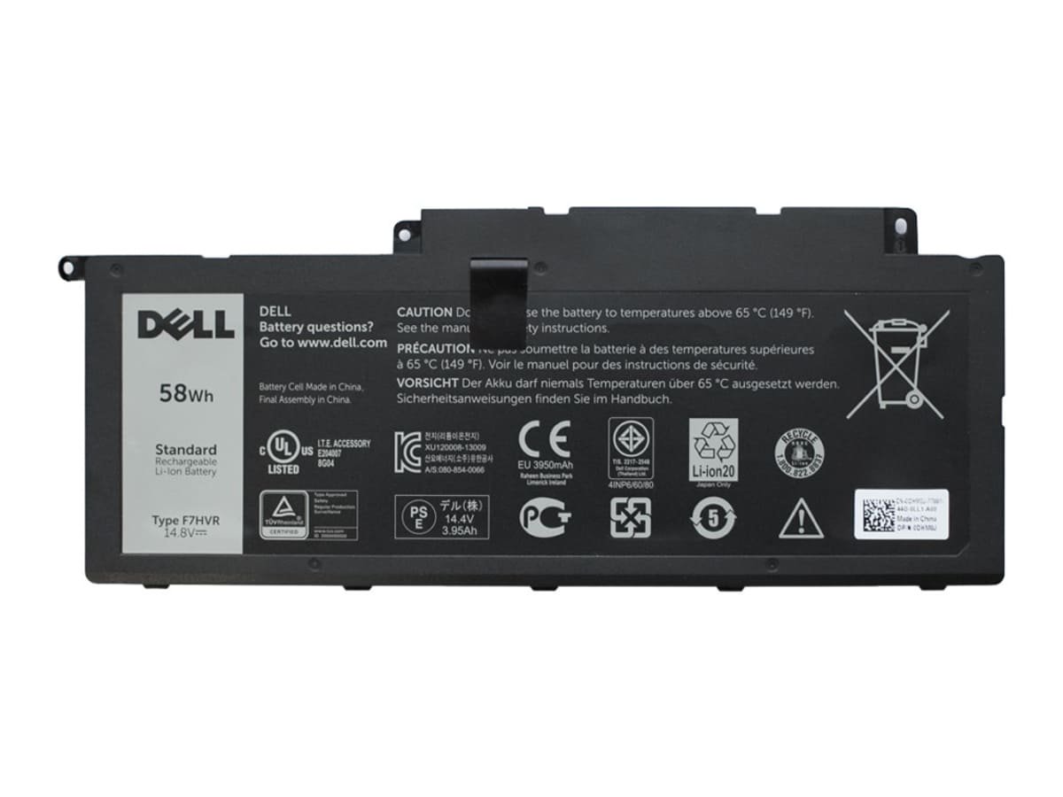 Аккумулятор для ноутбука Dell F7HVR 14.8V 58Wh 3920 mAh