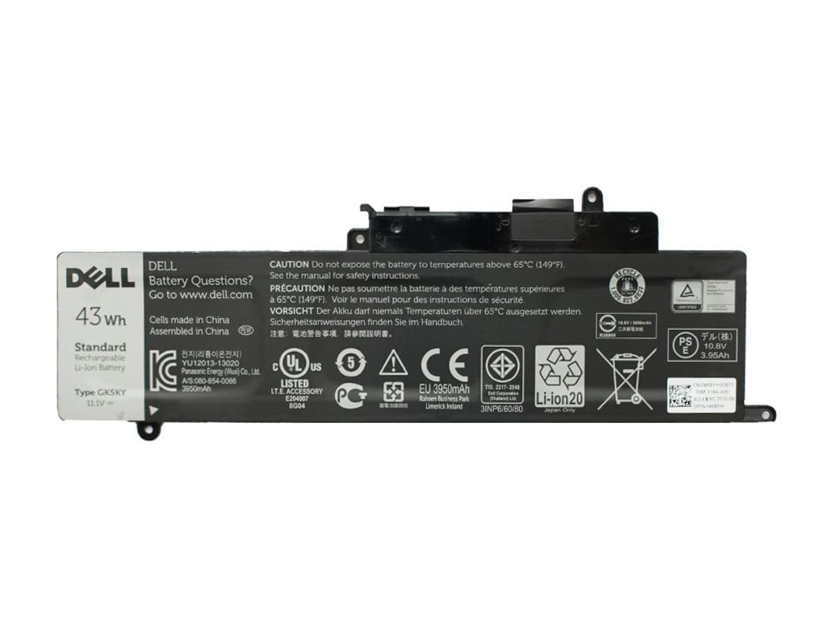 Аккумулятор для ноутбука Dell GK5KY 11.1V 43Wh 3800 mAh