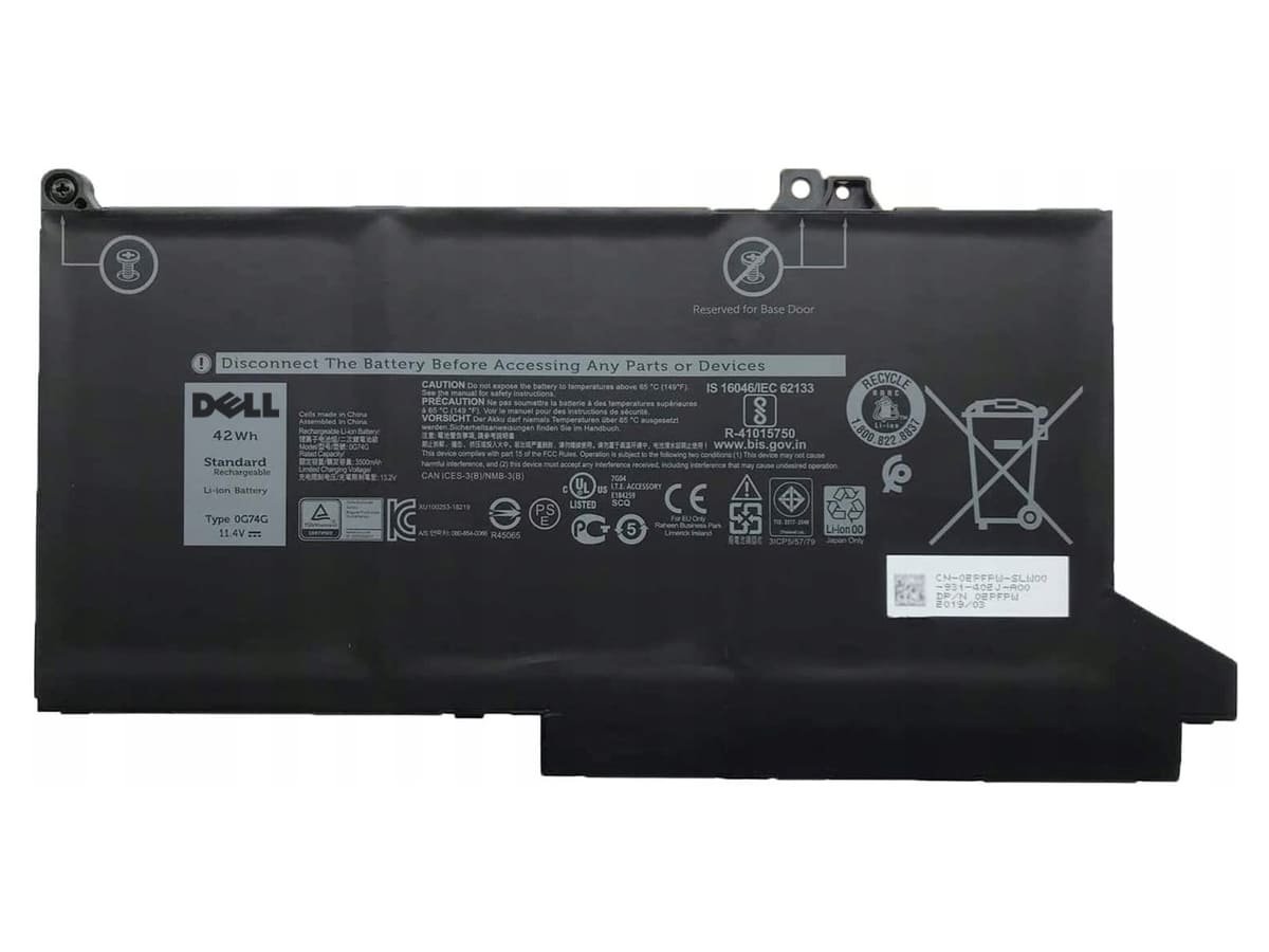 Аккумулятор для ноутбука Dell OG74G 11.4V 42Wh 3500 mAh
