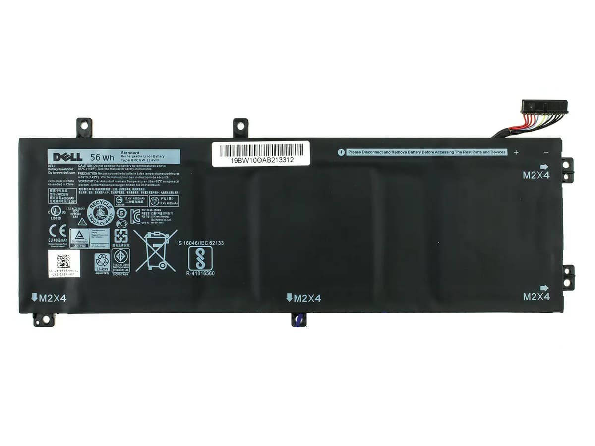 Аккумулятор для ноутбука Dell RRCGW 11.4V 56Wh 4900 mAh