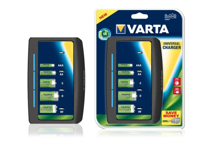 Зарядное устройство Varta Universal Charger 57648 черное купить,NaN