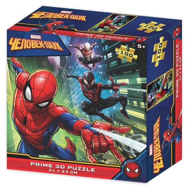 Пазлы Prime3D Super 3D Человек-паук 100 дет купить,NaN