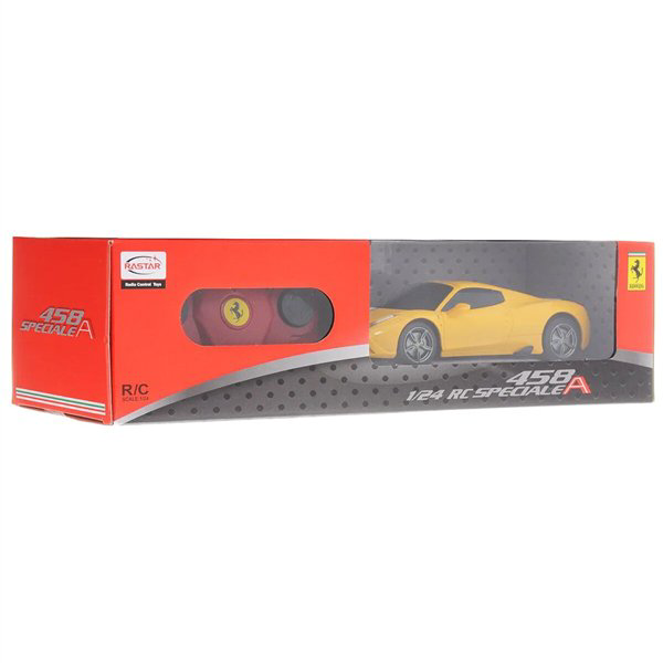 Машинка Rastar  1:24 Ferrari 458 Speciale A желтая купить,NaN