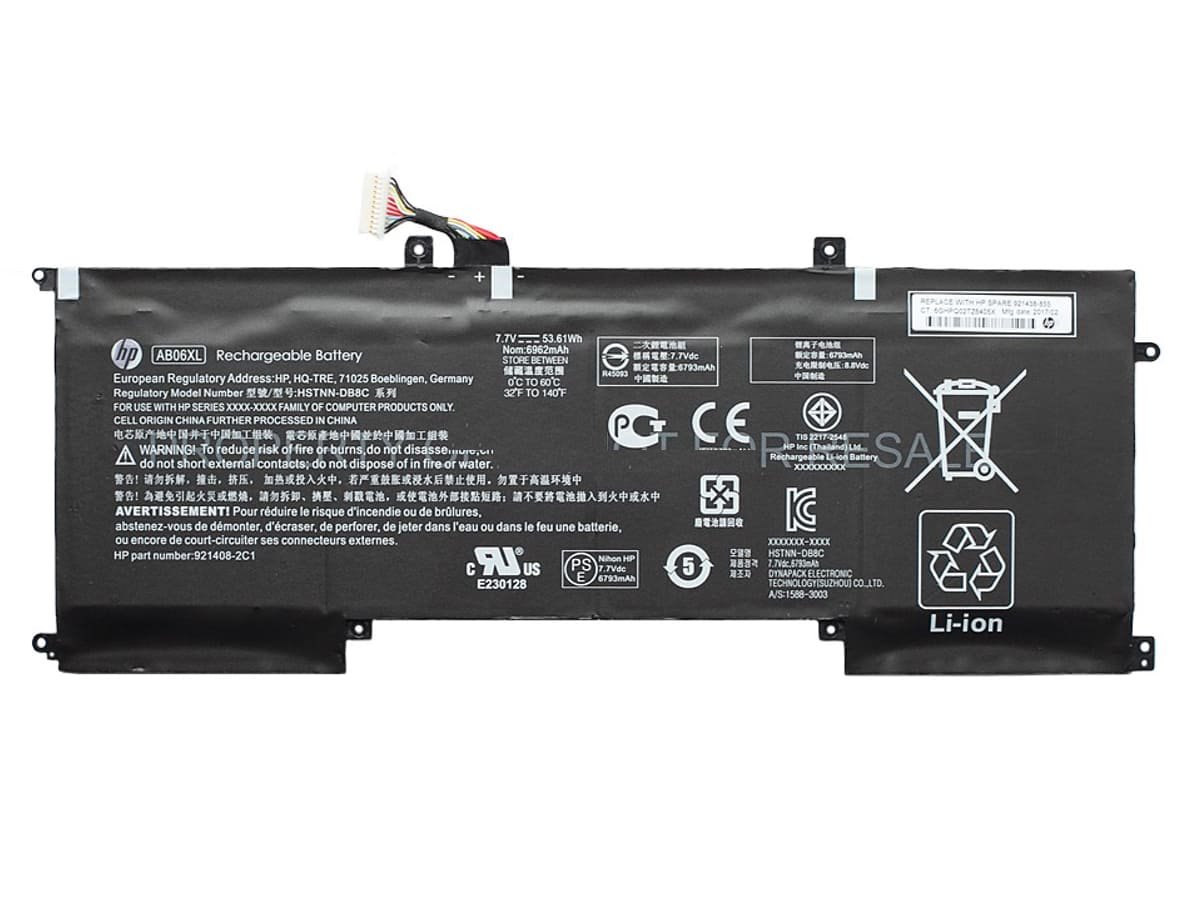 Аккумулятор AB06XL для ноутбука HP 7.7V 54Wh 7010 mAh