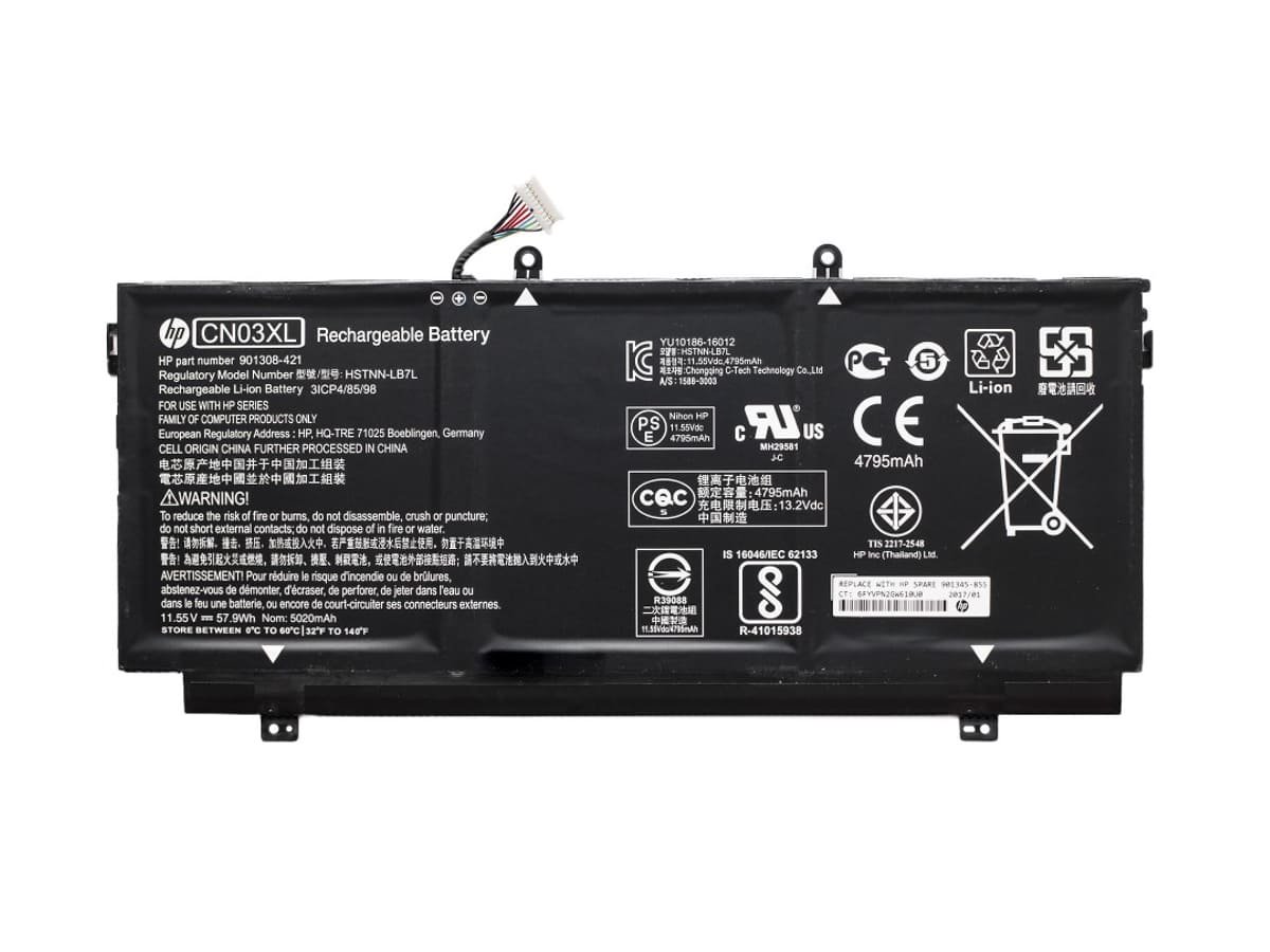 Аккумулятор CN03XL для ноутбука HP 11.55V 58Wh 5030 mAh