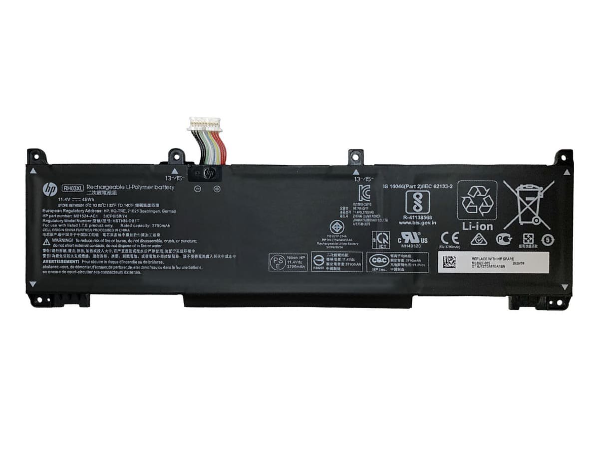 Аккумулятор RH03XL для ноутбука HP 11.4V 45Wh 3950 mAh