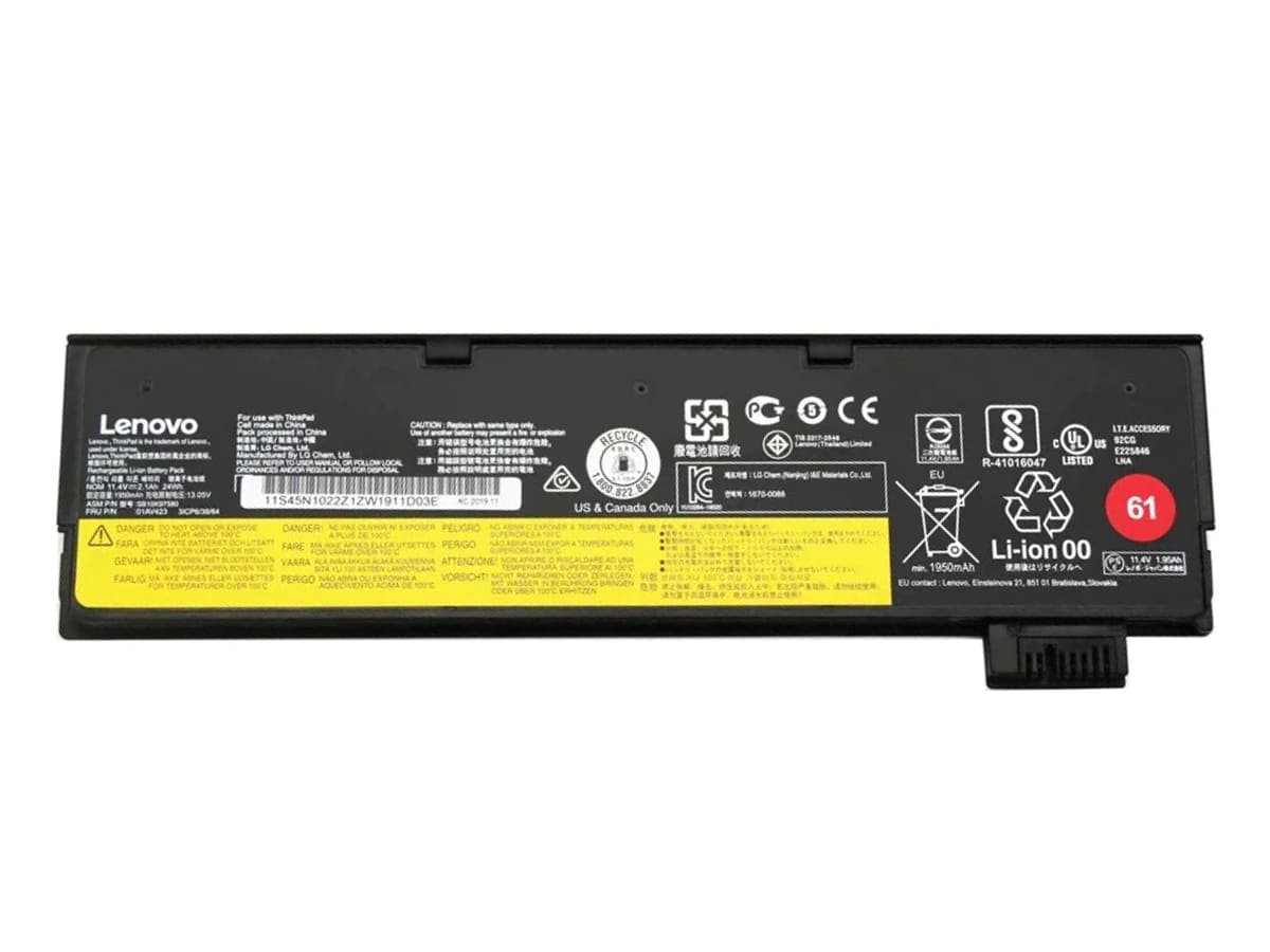 Аккумулятор 01AV424 61+ для ноутбука Lenovo 11.1V 48Wh 4400 mAh